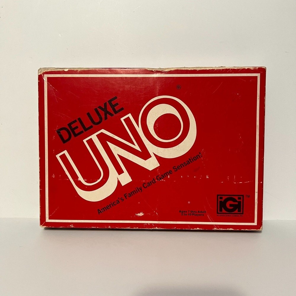 UNO DELUXE EDITION Vintage 1978 Card Game Instructions Score Pad